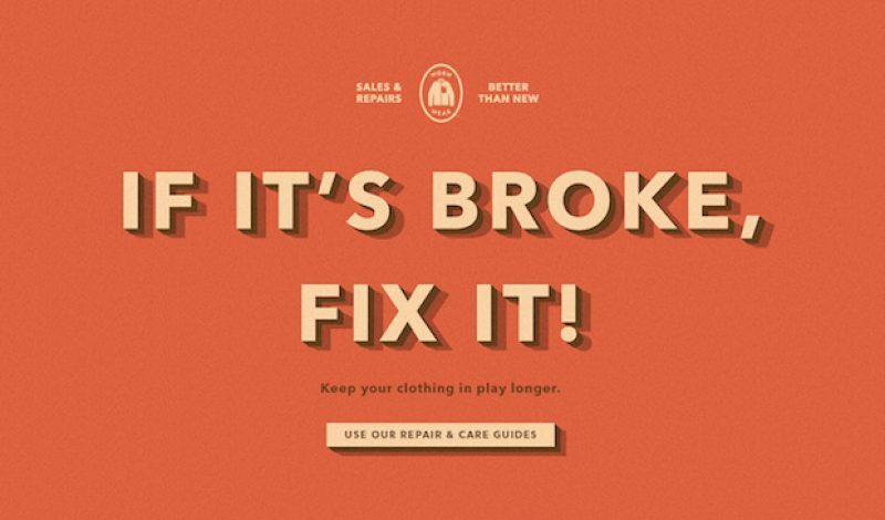 If it's broke, fix it sign